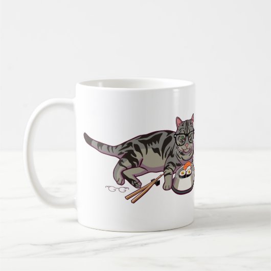 Hipsterkitty-Tasse (ohne Text) Kaffeetasse (Links)