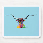 HipsterLonghorn Mousepad (Vorne)