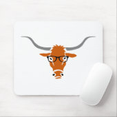 HipsterLonghorn Mousepad (Mit Mouse)