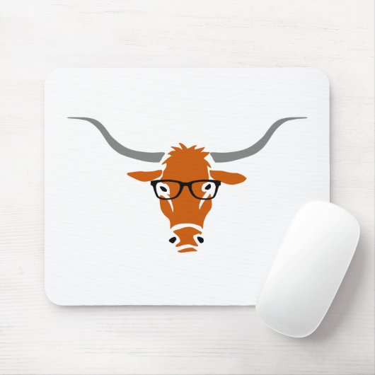 HipsterLonghorn Mousepad (Mit Mouse)