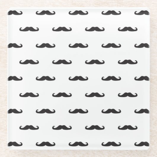 Hipstermuster Glasuntersetzer (Vorderseite)