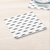 Hipstermuster Rechteckiger Pappuntersetzer (angewinkelt)