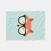 Hipsterroter Fox Fleecedecke (Vorderseite (Horizontal))