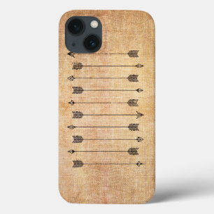 Hipsterrustikale Leinenpfeile Case-Mate iPhone Hülle