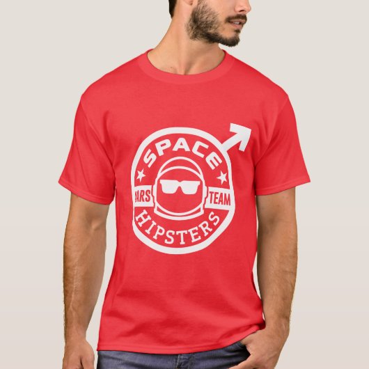 Hipsters® der Raum der Männer Mars-Team-T - Shirt (Vorderseite)