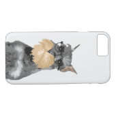 Hipsterschnauzer-Hundetelefon-Kasten für Case-Mate iPhone Hülle (Rückseite (Horizontal))