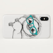 HipsterSloth Case-Mate iPhone Hülle (Rückseite (Horizontal))