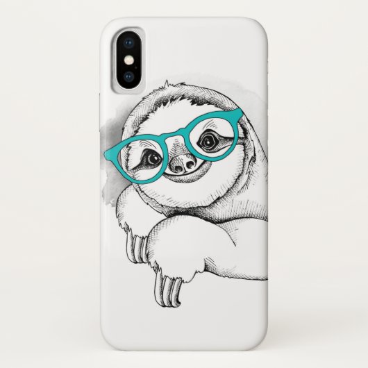 HipsterSloth Case-Mate iPhone Hülle (Rückseite)