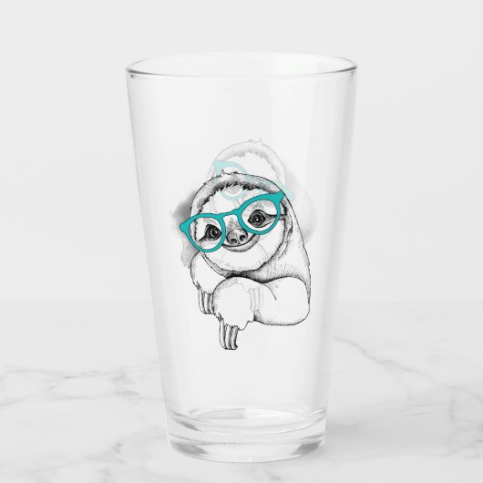 HipsterSloth Glas (Rückseite)