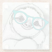 HipsterSloth Glasuntersetzer (Rückseite)