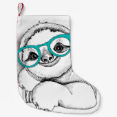 HipsterSloth Kleiner Weihnachtsstrumpf (Vorderseite)