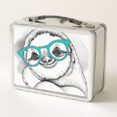 HipsterSloth Metall Brotdose (Rückseite)