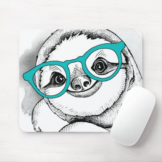 HipsterSloth Mousepad (Mit Mouse)
