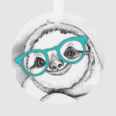 HipsterSloth Ornament (Vorderseite)