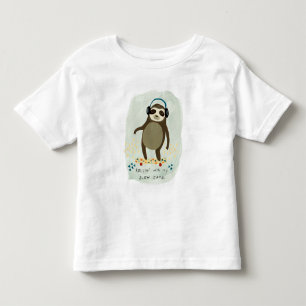 HipsterSloth Rollin mit meinen langsamen Staus Kleinkind T-shirt