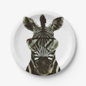 HipsterZebra Pappteller (Vorderseite)