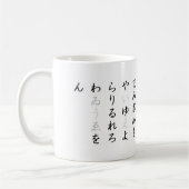 Hiragana: a-i-u-e-o kaffeetasse (Links)