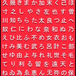 Hiragana-Diagramm und T - Shirt