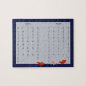 Hiragana Katakana Japanisch Segaiha & Goldfish Puzzle (Horizontal)