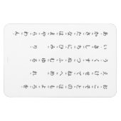 Hiragana mit Romaji Japanisch lernen Magnet (Horizontal)