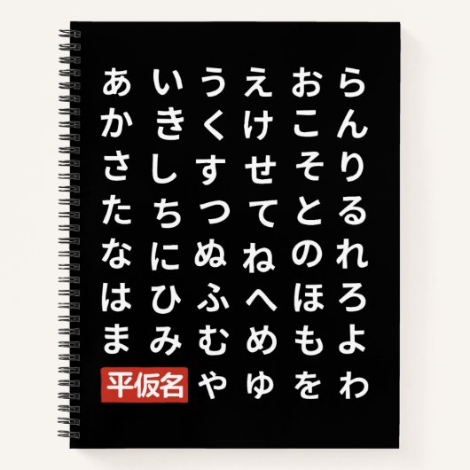 Hiragana Notizblock (Vorderseite)