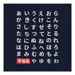 Hiragana Poster