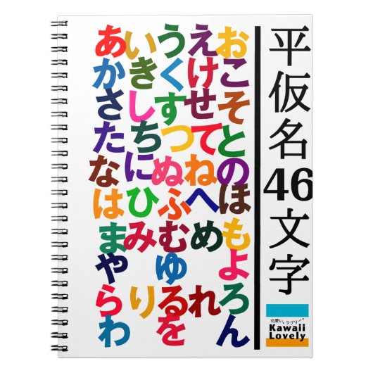 Hiragana Practice Goods Notizblock (Vorderseite)