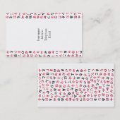 Hiragana Visitenkarte (Vorne/Hinten)