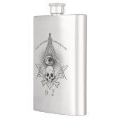 Hiram Abiff Freimaurerflasche Flachmann (Links)