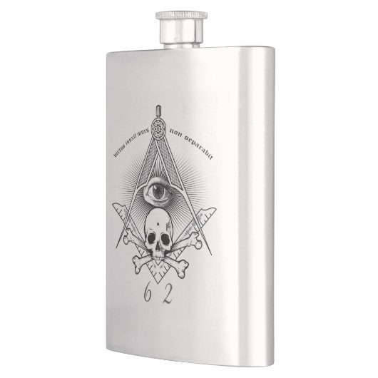 Hiram Abiff Freimaurerflasche Flachmann (Links)