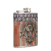 Hiram Abiff Freimaurerflasche mit amerikanischen Flachmann (Rechts)