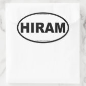 HIRAM Oval Stickers (Tasche)