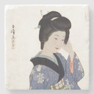 Hirano Hakuhos junges Mädchen Steinuntersetzer