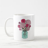 Hirn-Blumenstrauß Kaffeetasse (Links)