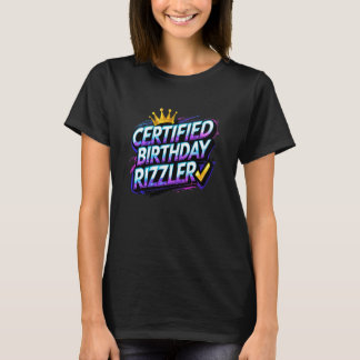 Hirn-Fäulnis-Geburtstagsdekorationen Zertifizierte T-Shirt