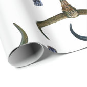 Hirn-Muster Geschenkpapier (Rolleneckpunkt)