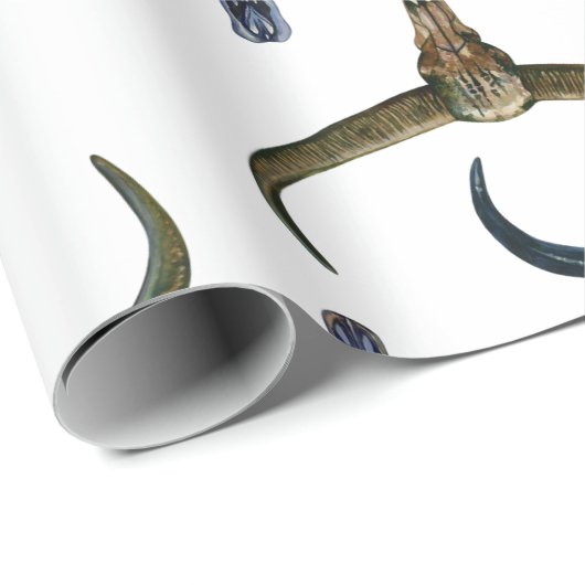 Hirn-Muster Geschenkpapier (Rolleneckpunkt)