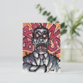 Hirn! Postkarte - Los! (Stehend Vorderseite)