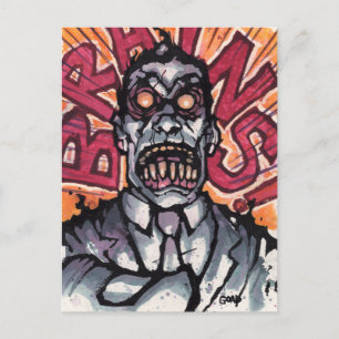 Hirn! Postkarte - Los!