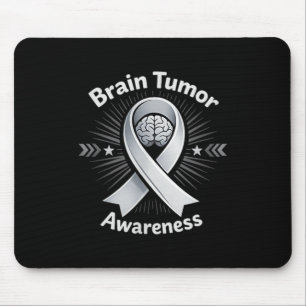 Hirn-Tumor-Bewusstseins-Schleife im Mai tragen gra Mousepad