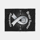 Hirn-Tumor-Bewusstseins-Schleife im Mai tragen wir Fleecedecke (Vorderseite (Horizontal))