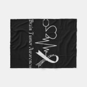 Hirn-Tumor-Bewusstseins-Schleife im Mai tragen wir Fleecedecke (Vorderseite (Horizontal))