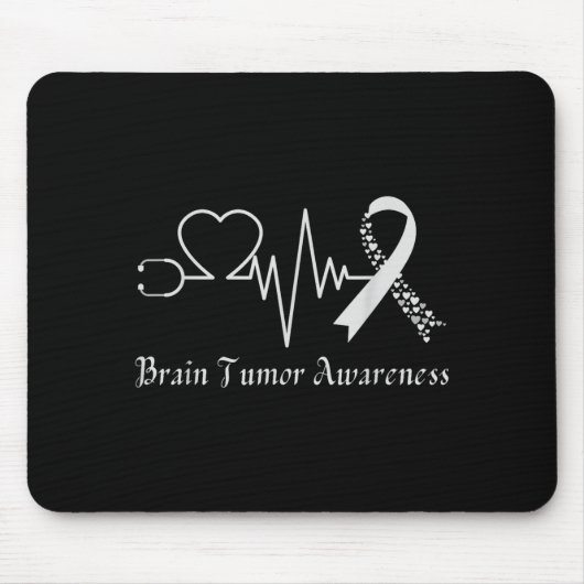 Hirn-Tumor-Bewusstseins-Schleife im Mai tragen wir Mousepad (Vorne)