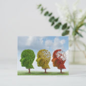 Hirnalterung Postkarte (Stehend Vorderseite)