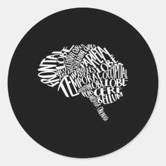 Hirnanatomie Rn Neuroscience Neurologe Runder Aufkleber