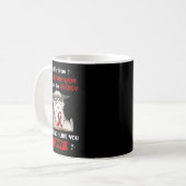 Hirnaneurysma Awareness Fun Cat Kaffeetasse (Vorderseite Links)