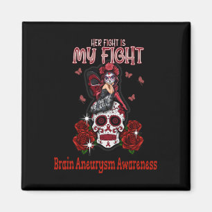 Hirnaneurysma-Bewusstsein Ihr Kampf ist mein Kampf Magnet