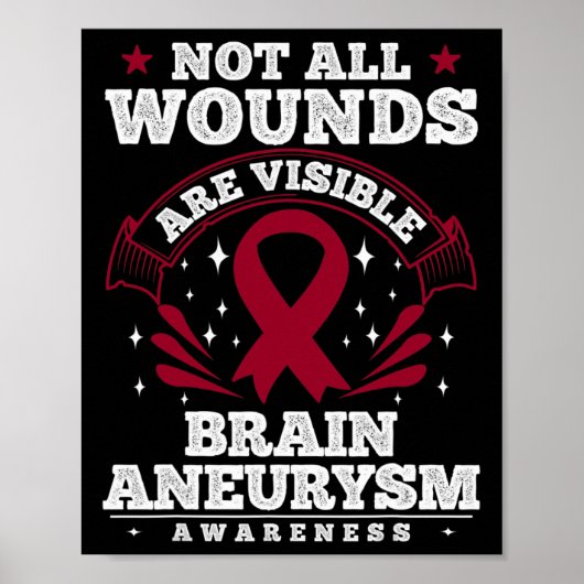 Hirnaneurysma-Bewusstseinsgeschenk - Nicht alle Wu Poster (Vorne)