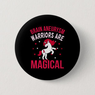 Hirnaneurysma Krieger Magisches Bewusstsein Monat  Button