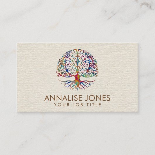 Hirnbaum des Lebens - Reich der Farben Visitenkarte (Vorderseite)